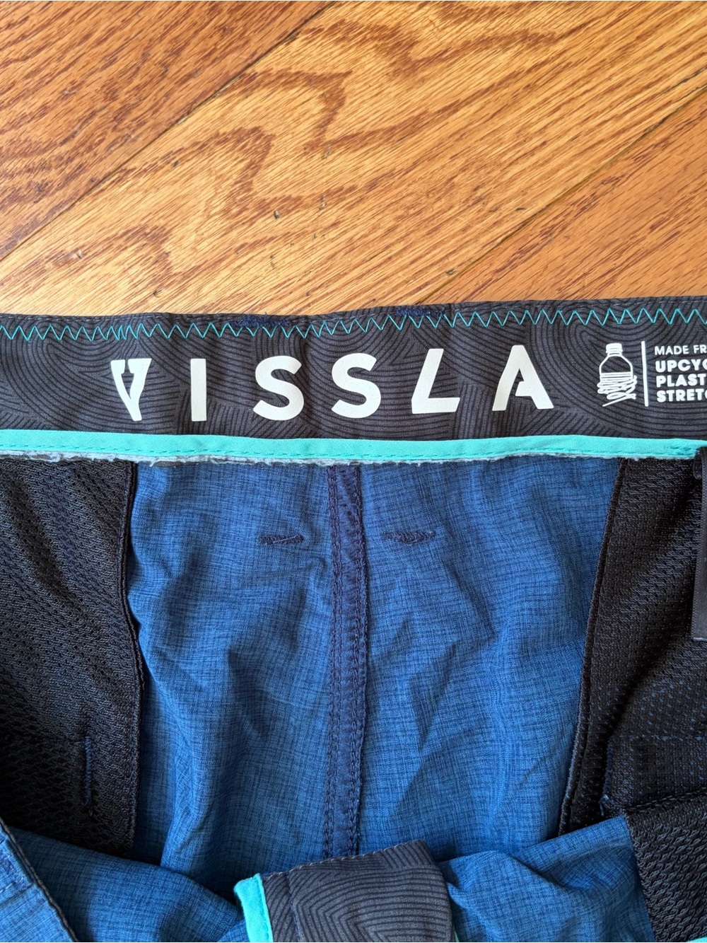 Vissla Shorts Mens 38 Blue Hybrid Boardshorts Swim Surf Lightweight Pockets - Picture 4 of 11